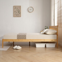Comfy Living 5Ft Medina Wooden Bed Frame In Caramel - thumbnail 6