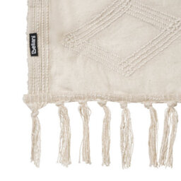 Beliani Blanket Chack Cotton 190 X 190 Cm Beige - thumbnail 5