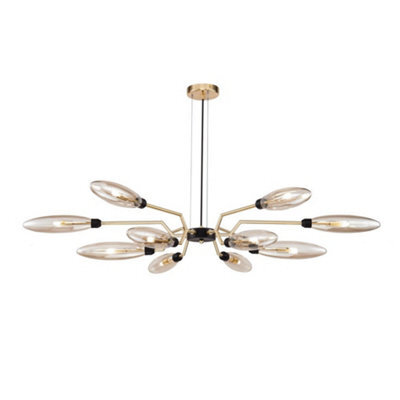 Luminosa Lighting Luminosa Ventura Ceiling Pendant Lamp Matt Gold , 12 Light, G9 - image 1