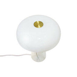 Nordlux Glossy Marble Table Lamp Weighted Base White,mains - thumbnail 3