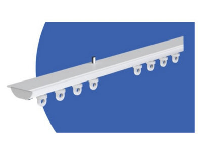 Curtains at Home Discrete Hidden Ceiling Or Recess Top Fix Curtain Track - 600Cm - image 1