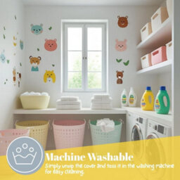 MHG Living Waterproof Baby Cot Mattress, Hypoallergenic, Breathable, Firm Support, Washable Zipped Cover 120X60X10Cm - thumbnail 6
