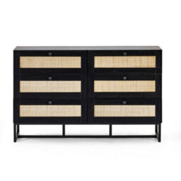 Oakham Premium Trelawny 6 Drawer Chest - Black - thumbnail 8