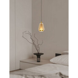 Luminosa Lighting Luminosa Alish Slim Pendant Ceiling Light Brass Gold, Matt Black, Champagne Led 8W 433Lm 3000K - thumbnail 2