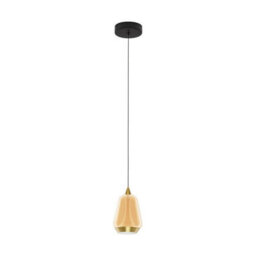 Luminosa Lighting Luminosa Alish Slim Pendant Ceiling Light Brass Gold, Matt Black, Champagne Led 8W 433Lm 3000K - thumbnail 1