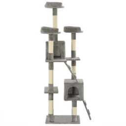 Vidaxl Cat Tree With Sisal Scratching Posts 170 Cm Grey - thumbnail 3
