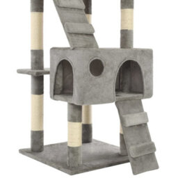 Vidaxl Cat Tree With Sisal Scratching Posts 170 Cm Grey - thumbnail 6
