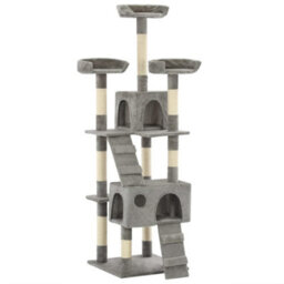 Vidaxl Cat Tree With Sisal Scratching Posts 170 Cm Grey - thumbnail 1