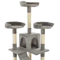 Vidaxl Cat Tree With Sisal Scratching Posts 170 Cm Grey - thumbnail 5