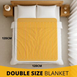 Homiu Electric Blanket, Soft Fleece Heated Underblanket, 3 Heat Settings, Overheat Protection, Double - thumbnail 2