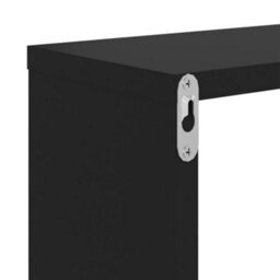 Vidaxl Wall Shelf 2 Pcs Black 100X15X20 Cm Engineered Wood - thumbnail 7