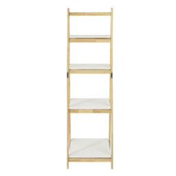 Sobuy Frg162-N, 4 Tiers Foldable Ladder Shelf Bookcase, Storage Display Shelving Unit, Wood Veneer,w41.5Xd34.5Xh140 - thumbnail 8
