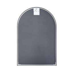 Living And Home Black Arched Wall Mounted Framed Bathroom Mirror 400 X 600 mm - thumbnail 4