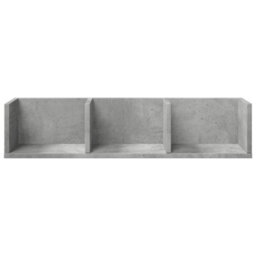 Berkfield Wall Cabinets 2 Pcs Concrete Grey 75X18X16.5 Cm Engineered Wood - thumbnail 5