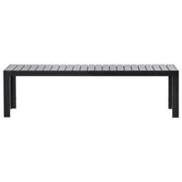 Beliani Garden Dining Set With Benches 6 Seater Nardo Black - thumbnail 7