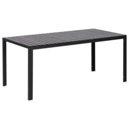 Beliani Garden Dining Set With Benches 6 Seater Nardo Black - thumbnail 4