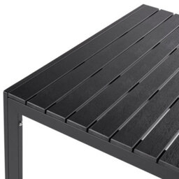 Beliani Garden Dining Set With Benches 6 Seater Nardo Black - thumbnail 8