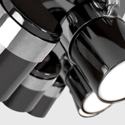 Valuelights Rosie Modern Rectangular 6 Way Adjustable Ceiling Spotlight In Black Chrome Finish - thumbnail 6