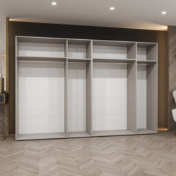 Arte Alicante Ii 300Cm Oak Walnut Hinged Wardrobe For Full-Wall Storage - thumbnail 3