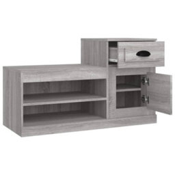 Berkfield Shoe Cabinet Grey Sonoma 100X42X60 Cm Engineered Wood - thumbnail 8
