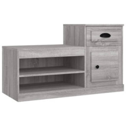 Berkfield Shoe Cabinet Grey Sonoma 100X42X60 Cm Engineered Wood - thumbnail 2