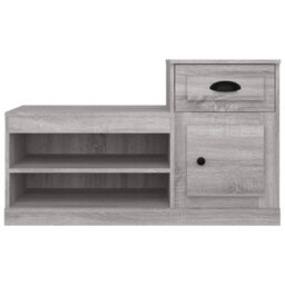 Berkfield Shoe Cabinet Grey Sonoma 100X42X60 Cm Engineered Wood - thumbnail 6