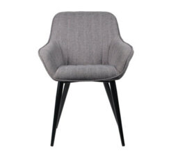 Aspect Furniture Set Of 2 Windsor Modern Accent Arm Chairs/dining Chairs,grey Fabric - thumbnail 4
