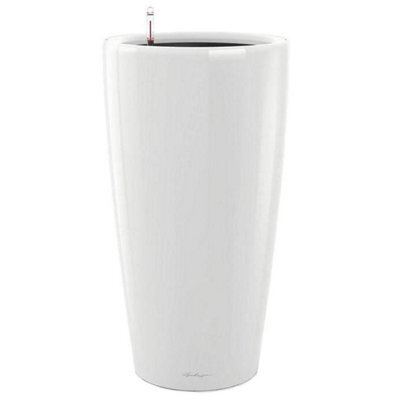75Cm Tall Planter, White Plastic Self-Watering Large Plant Pot With Water Level Indicator Lechuza Rondo D40 H75 Cm - image 1