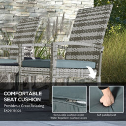 Wyld Haus Noreke Set Of 2 Light Grey Rattan Garden Rocking Chairs With Cushions - thumbnail 6