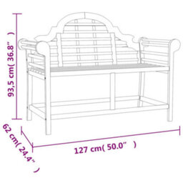 Berkfield 4 Piece Garden Lounge Set Solid Wood Teak - thumbnail 8