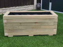 Rectangle Wooden Treated Garden Planter (Rori Range) 80Cm X 40Cm 40Cm High - thumbnail 2