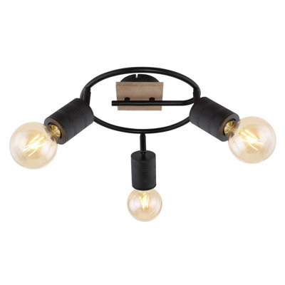 Luminosa Lighting Luminosa Josella Ceiling Spotlight Clusters Dark Brown 3X E27 - image 1