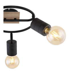 Luminosa Lighting Luminosa Josella Ceiling Spotlight Clusters Dark Brown 3X E27 - thumbnail 4