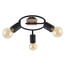 Luminosa Lighting Luminosa Josella Ceiling Spotlight Clusters Dark Brown 3X E27 - thumbnail 2