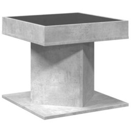 Berkfield Coffee Table With Led Concrete Grey 50X50X45 Cm Engineered Wood - thumbnail 8