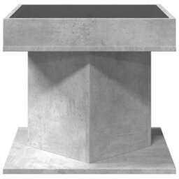 Berkfield Coffee Table With Led Concrete Grey 50X50X45 Cm Engineered Wood - thumbnail 6