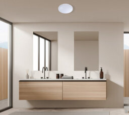 Luminosa Lighting Luminosa Borla 27Cm Flush Ceiling Light White 4000K Neutral White - thumbnail 3