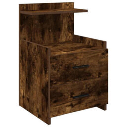 Berkfield Bedside Cabinets 2 Pcs With 2 Drawers Smoked Oak 40X36.5X62 Cm - thumbnail 6