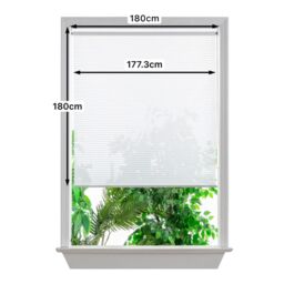 GoodHome Asthall Corded Off White Sheer Roller Blind (W)180Cm (L)180Cm - thumbnail 7