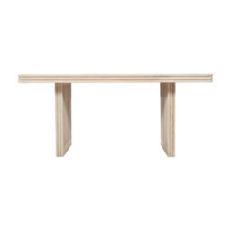 Wyld Haus Arizona Natural Mango Wood Dining Table With Fluted Panel Legs, Seats 6 - thumbnail 6