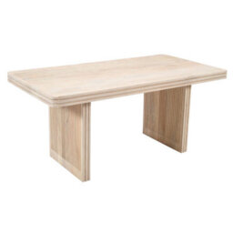 Wyld Haus Arizona Natural Mango Wood Dining Table With Fluted Panel Legs, Seats 6 - thumbnail 7