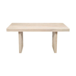 Wyld Haus Arizona Natural Mango Wood Dining Table With Fluted Panel Legs, Seats 6 - thumbnail 5