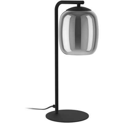 Loops Stylish Modern Black Led Table Lamp Indoor Home Decor - image 1