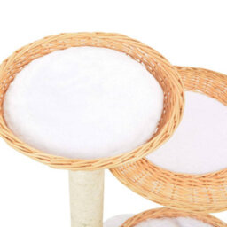 Vidaxl Cat Tree With Sisal Scratching Post Natural Willow Wood - thumbnail 4