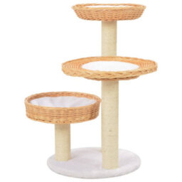 Vidaxl Cat Tree With Sisal Scratching Post Natural Willow Wood - thumbnail 2