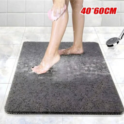 Loofah Shower Mat For Inside Shower Non-Slip Anti Mould Pvc Bath Mat Quick Dry