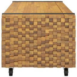 Berkfield Coffee Table 110X45X35 Cm Solid Wood Teak - thumbnail 5