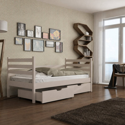Arte Melani Cashmere 90 X 190Cm Single Bed With Storage - Foam Mattress Included - image 1