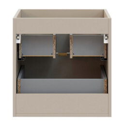 Heze Furniture Dalia 2 Drawer Bathroom Cabinet Vanity Unit 50Cm With Built-In Basin - Cashmere - thumbnail 5