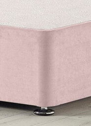 "Somnior Beds Platinum Divan Bed Base With 4 Drawers & 30"" Headboard - Plush Velvet, Pink, 6Ft Super King" - thumbnail 3